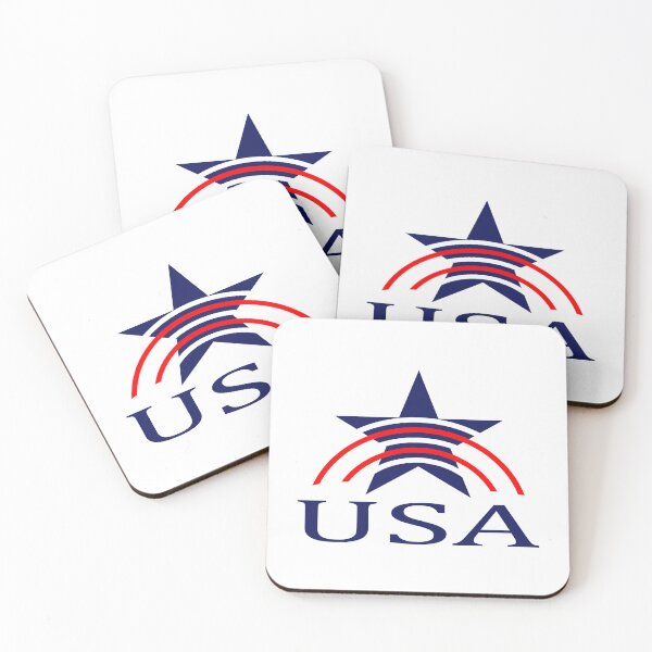Item preview, USA Blue Star Red and White Stripes designed and sold by Coop & Company Designs.