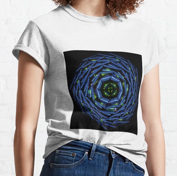 Abstract Futuristic Metal Flower-Like Structure Design Classic T-Shirt