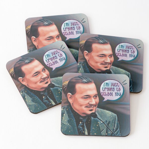 Item preview, Johnny Depp I’m Just Trying To School You funny trial meme designed and sold by MunsyArt.