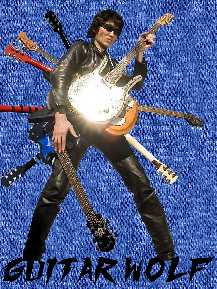 "GUITAR WOLF!" Tshirt by orangeblitz Redbubble