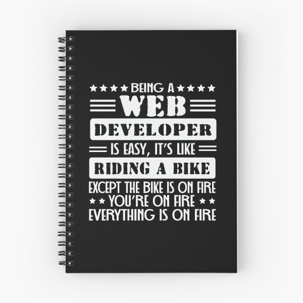 Item preview, Being Web Developer Easy Like Ride Bike designed and sold by simplife-art.