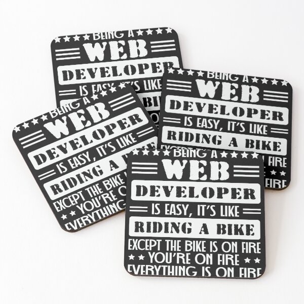 Item preview, Being Web Developer Easy Like Ride Bike designed and sold by simplife-art.