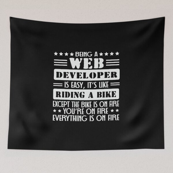 Item preview, Being Web Developer Easy Like Ride Bike designed and sold by simplife-art.