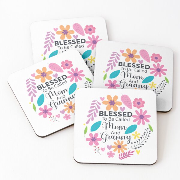 Item preview, Blessed To Be Called Mom And Granny Grandma Birthday Gift quote designed and sold by Med ing.