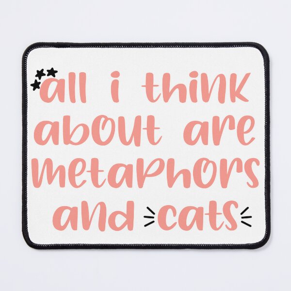 Item preview, Taylor Swift ‘all i think about are metaphors and cats’ designed and sold by Sarah Swiftie.