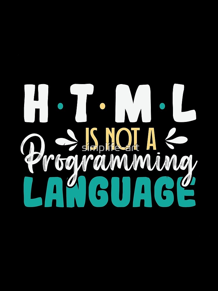 Thumbnail 3 of 3, Scarf, HTML Is Not A Programming Language designed and sold by simplife-art.