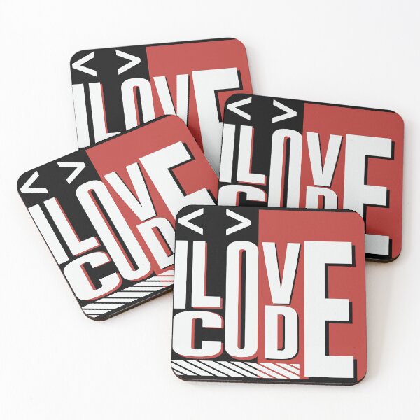 Item preview, I Love Code Programming Software designed and sold by simplife-art.