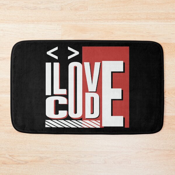 Item preview, I Love Code Programming Software designed and sold by simplife-art.