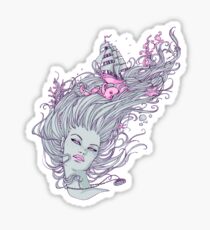 I Long for the Freedom of the Sea Sticker