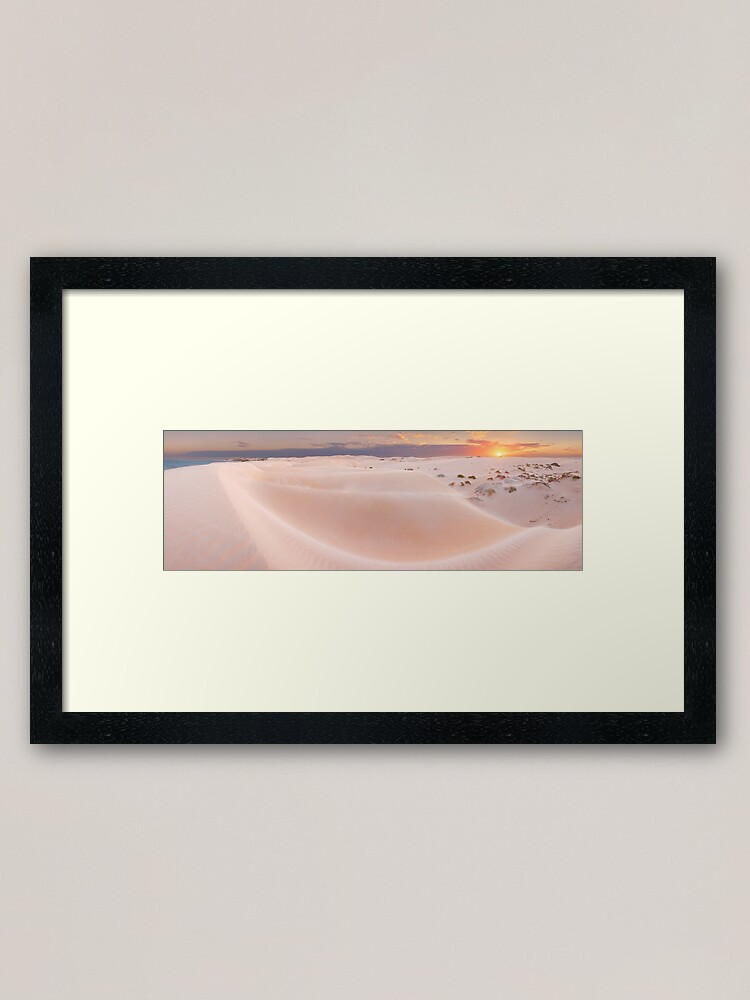 Thumbnail 2 of 7, Framed Art Print, Fowlers Bay Sand Dunes, Eyre Peninsula, South Australia designed and sold by Chockstone.