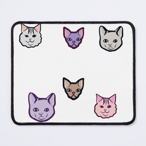 Item preview, 6 Kitty Faces designed and sold by SugarSaltSpice.