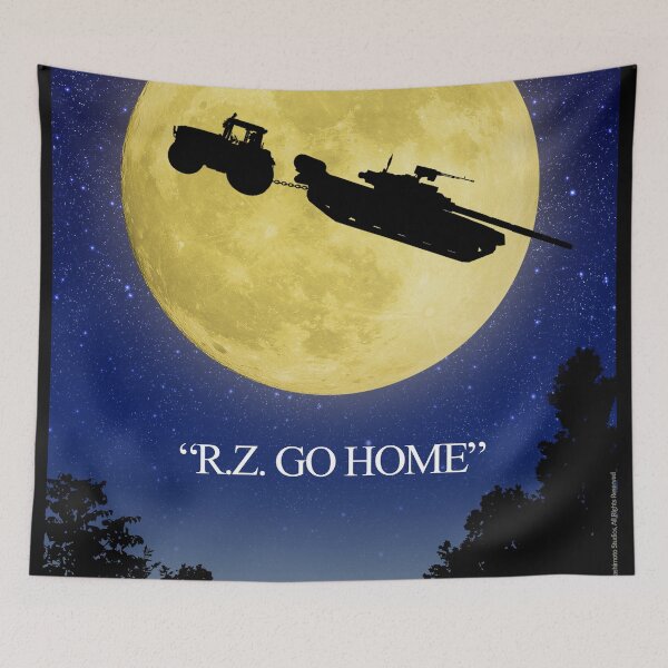 Item preview, "R.Z. GO HOME" designed and sold by Hashimoto Studios.