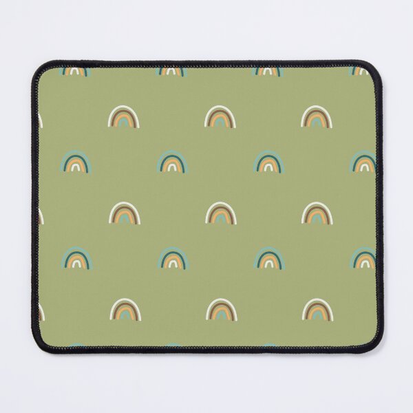 Item preview, Green Rainbows Boho Minimalist Home Decor Pattern designed and sold by delikedesign.