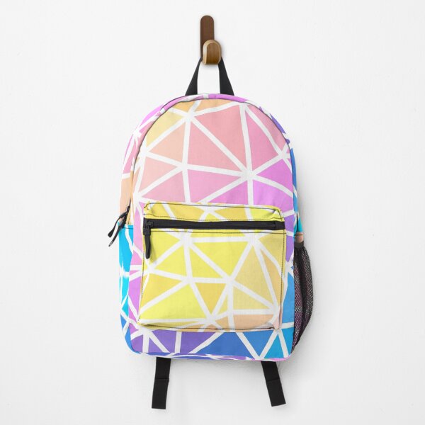 Artikelvorschau, Goldenes Gelb, Violett und Aqua Abstract Thick Wireframe geometrisches Design entworfen und verkauft von patternsoup.