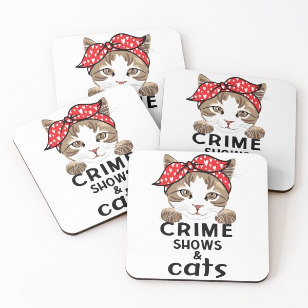 Item preview, Crime shows and cats  designed and sold by Fislux.