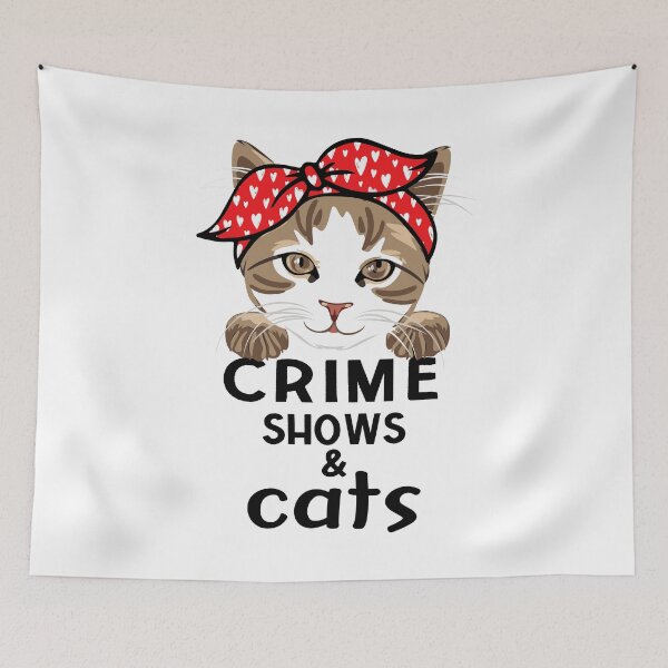 Item preview, Crime shows and cats  designed and sold by Fislux.