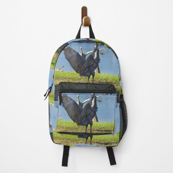 Item preview, Sandhill cranes dance in front of an alligator designed and sold by Zina Stromberg.
