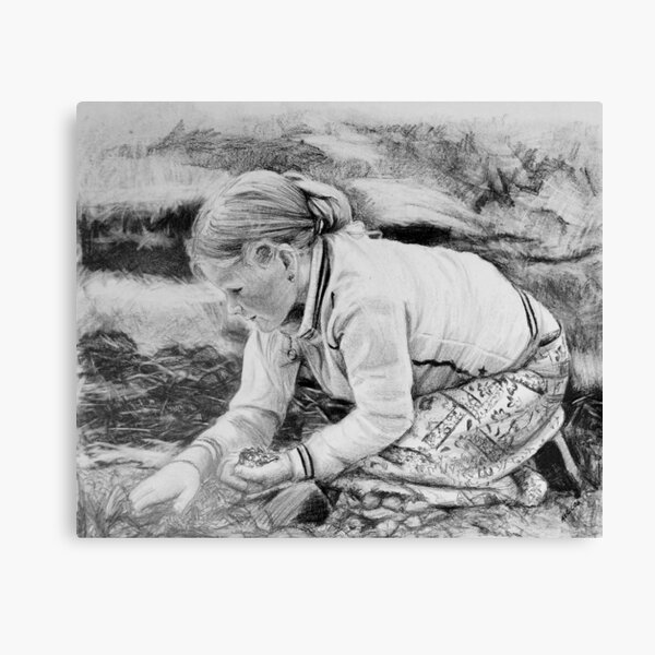 Amy - drawing by Avril Thomas - Adelaide / South Australia Artist Canvas Print