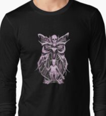 Biomechanical Owl Baphomet Long Sleeve T-Shirt