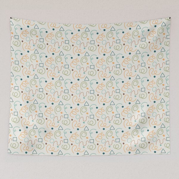 Item preview, Geometric Boho Minimalist Home Decor Pattern designed and sold by delikedesign.