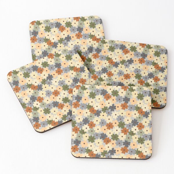Item preview, Green, gray and cream all over floral designed and sold by FrancesPoff.