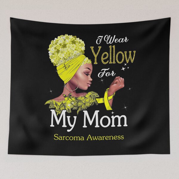 Item preview, Sarcoma Awareness Black Girl I Wear Yellow For My Mom designed and sold by tenjun16.