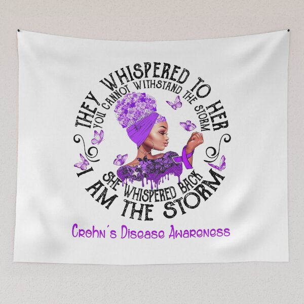 Item preview, Black Girl I Am The Storm Crohn's Disease Awareness designed and sold by Mnrshirley.