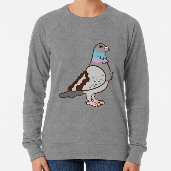 Pigeon Pattern Lightweight Sweatshirt