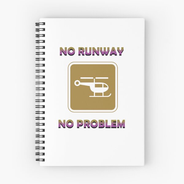 Item preview, No runway no problem funny helicopter pilot designed and sold by Genius-store.