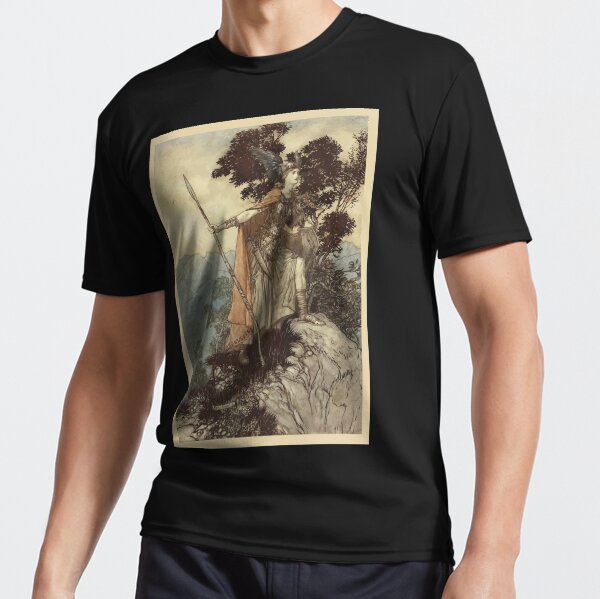 The Rhinegold & The Valkyrie by Richard Wagner art Arthur Rackham 1910 0209 Brunnhilde Funktionsshirt