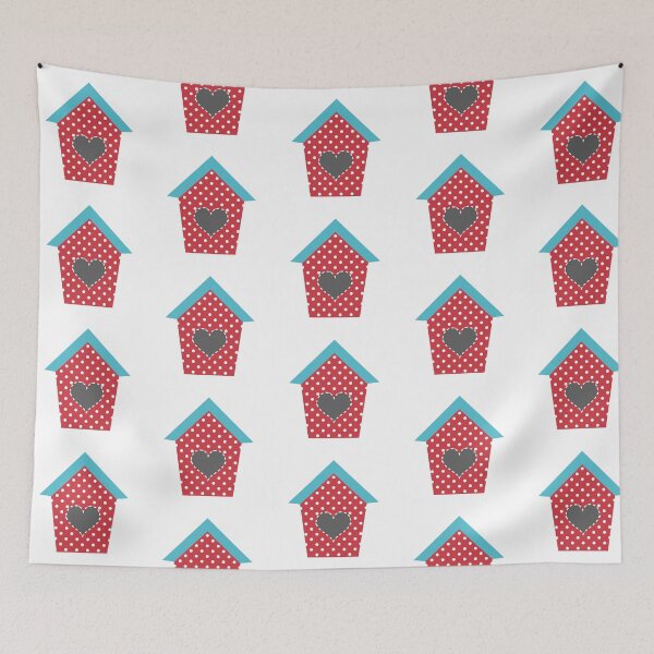 Item preview, Cute Red Birdhouse designed and sold by StudioShine.