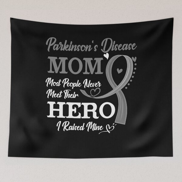 Item preview, Proud Parkinson's Disease Mom Most People Never Meet Their Hero I Raised Mine Parkinson's Disease Awareness designed and sold by Kohend.