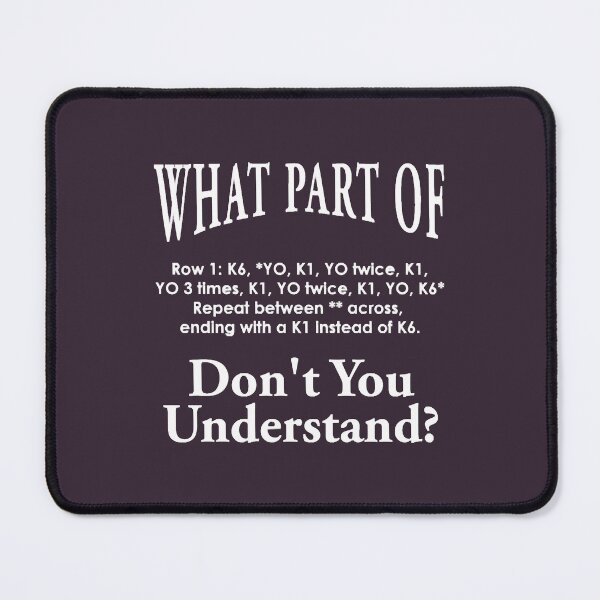 Item preview, SS-9000 Knitting don't understand designed and sold by SaguMinmin.