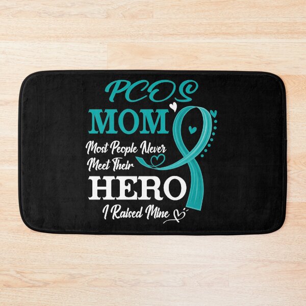 Item preview, Proud PCOS Mom Most People Never Meet Their Hero I Raised Mine PCOS Awareness designed and sold by Kohend.