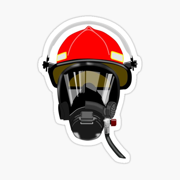 Firefighter SCBA Mask Sticker