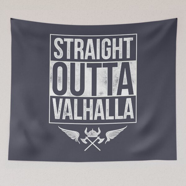 Item preview, Straight Outtta Valhalla Vikings designed and sold by SaguMinmin.