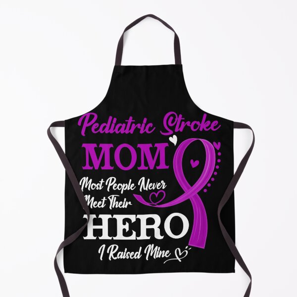 Item preview, Proud Pediatric Stroke Mom Most People Never Meet Their Hero I Raised Mine Pediatric Stroke Awareness designed and sold by Kohend.