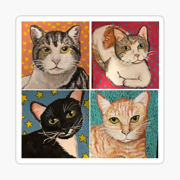 Cat collage  Sticker