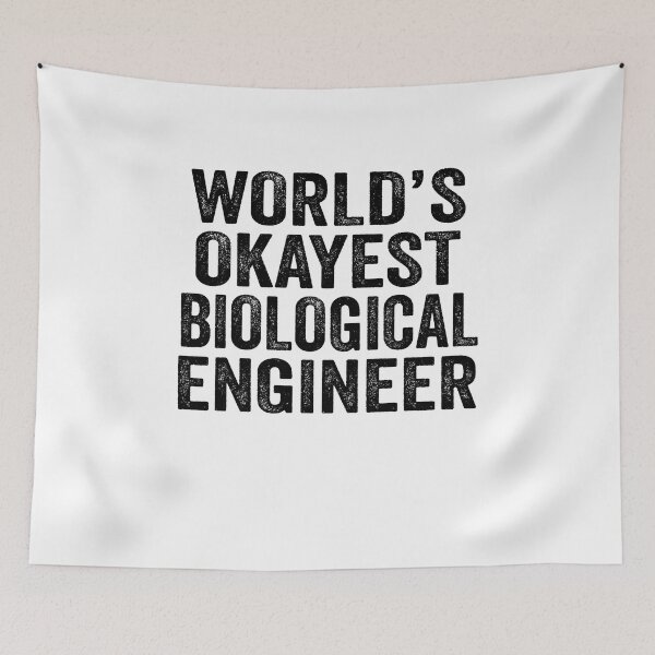 Item preview, World's okayest Biological engineer Shirt, Funny Biological engineer Dad Husband, Biological engineer Birthday Christmas Gift idea, Distressed design designed and sold by xlnv.