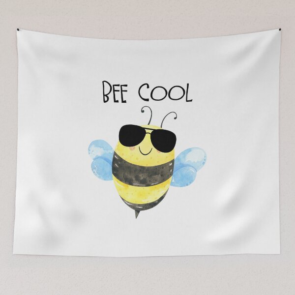 Item preview, Cute Watercolor Cool Bee With Sunglasses designed and sold by JanesCreations.
