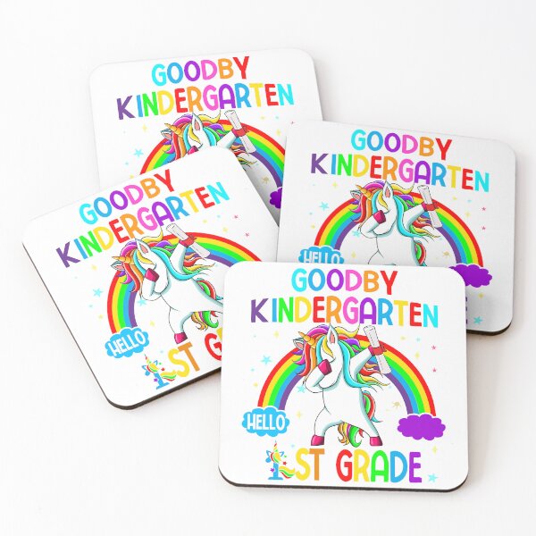 Item preview, Hello 1St Grade Graduation Girl Unicorn Rainbow Kindergarten designed and sold by Fislux.