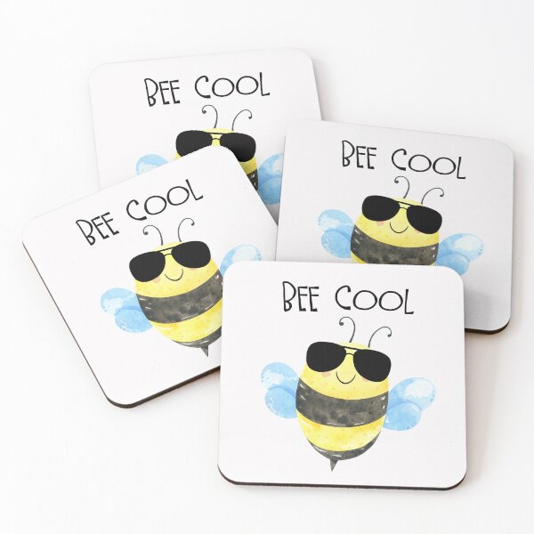 Item preview, Cute Watercolor Cool Bee With Sunglasses designed and sold by JanesCreations.