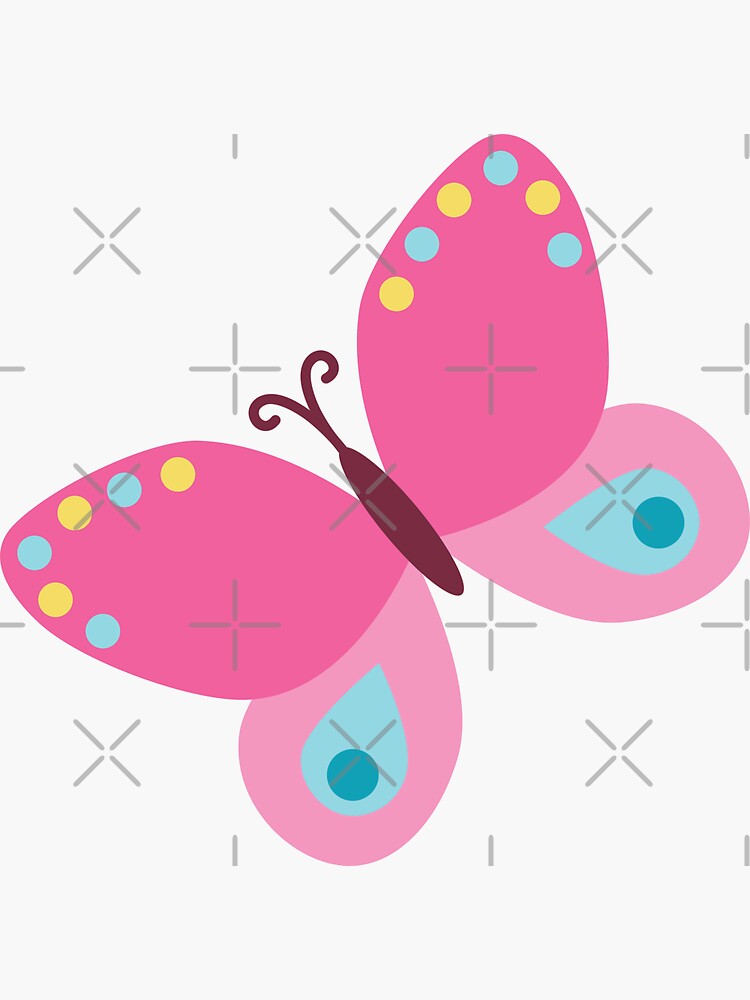 Pink Butterfly stickers *aesthetic* Sticker for Sale by EmmaGSheehan