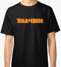 Tesla/Edison vs. AC/DC (Monsters of Grok) Classic T-Shirt