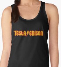 Tesla/Edison vs. AC/DC (Monsters of Grok) Women's Tank Top