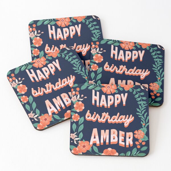 Item preview, Happy Birthday Amber designed and sold by Eklectikos.