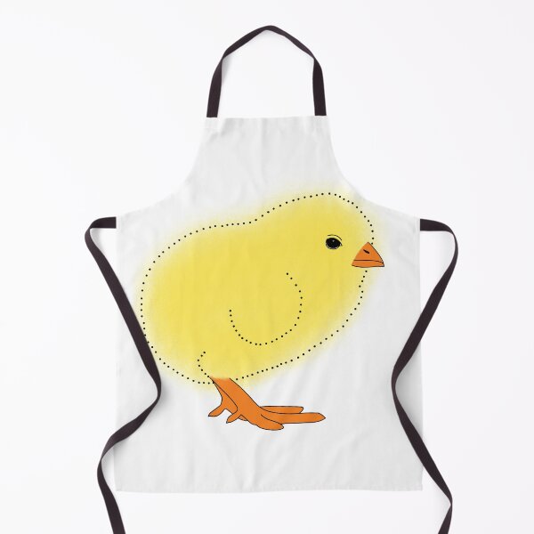 Item preview, Fluffy Yelllow Chick Polka Dots designed and sold by marie-inks.
