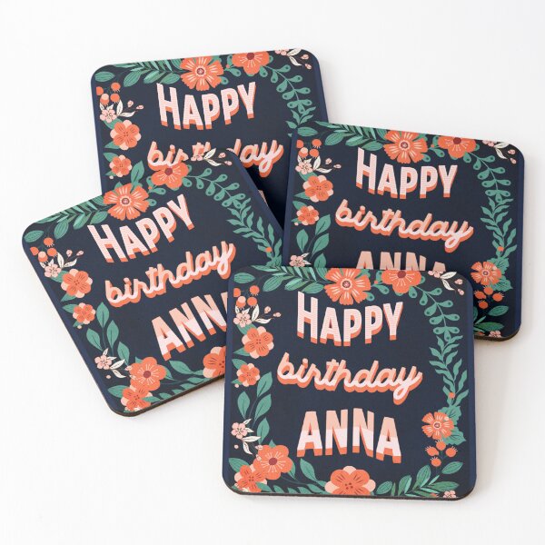 Artikelvorschau, Alles Gute zum Geburtstag Anna entworfen und verkauft von Eklectikos.