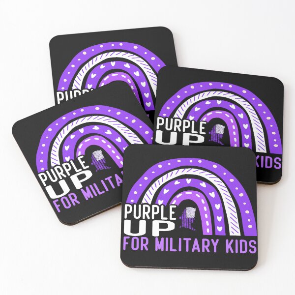 Item preview, Funny Purple up for military kids Quote Rainbow Military child designed and sold by Tee zy.