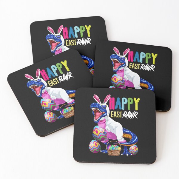 Item preview, Happy Eastrawr T Rex Dinosaur Easter Bunny Egg designed and sold by HugheDemeyer.